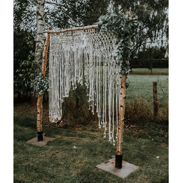 Macrame on sale wedding backdrop